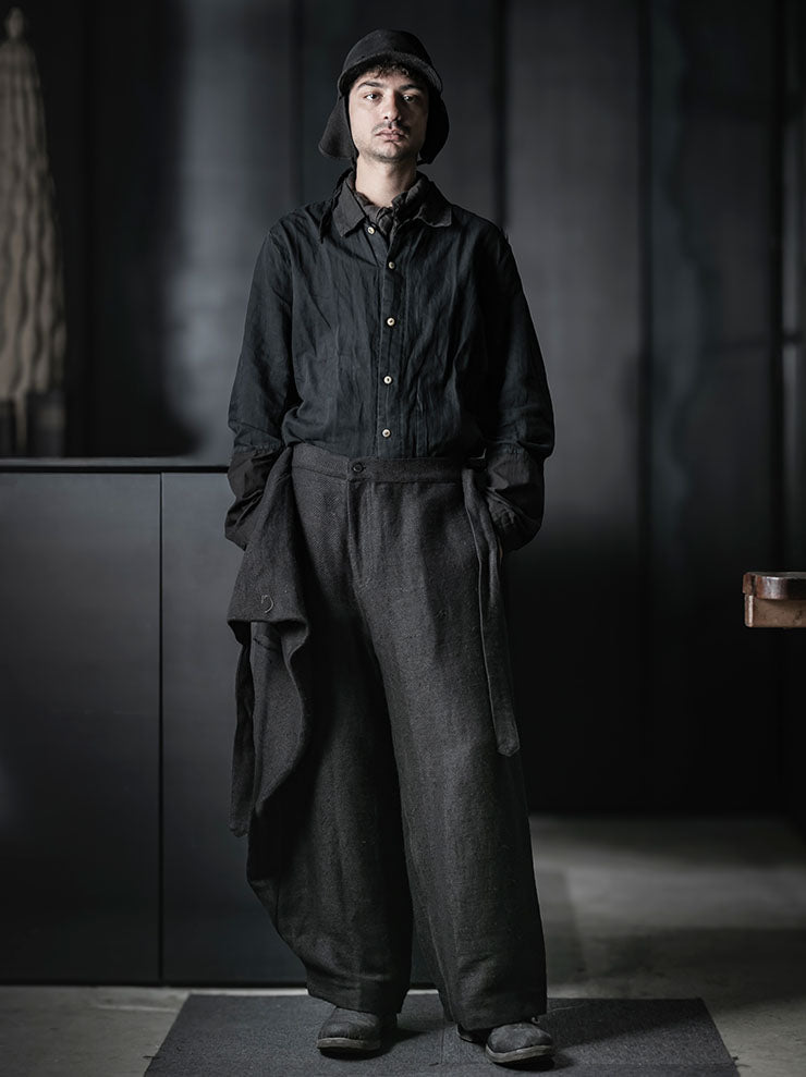 GATHERING<br>UNISEX SHEPHERD PANT / INDIGO BLACK