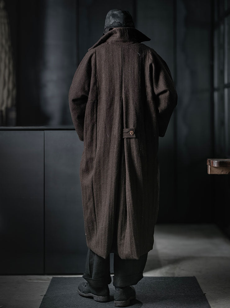 GATHERING<br>UNISEX FARMER COAT / BROWN