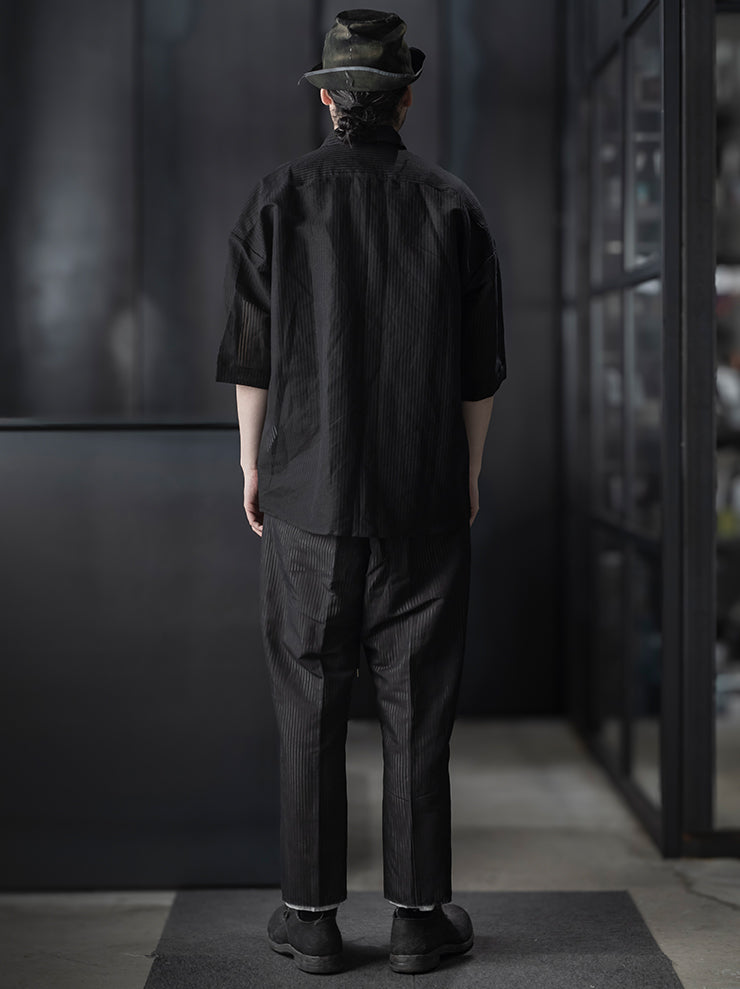 individual sentiments<br />UNISEX レイヤードイージーパンツ / BLACK