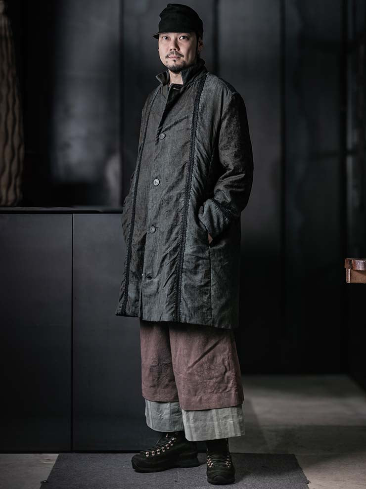 By Walid<br>MENS RUFUS COAT WADDED / GREEN