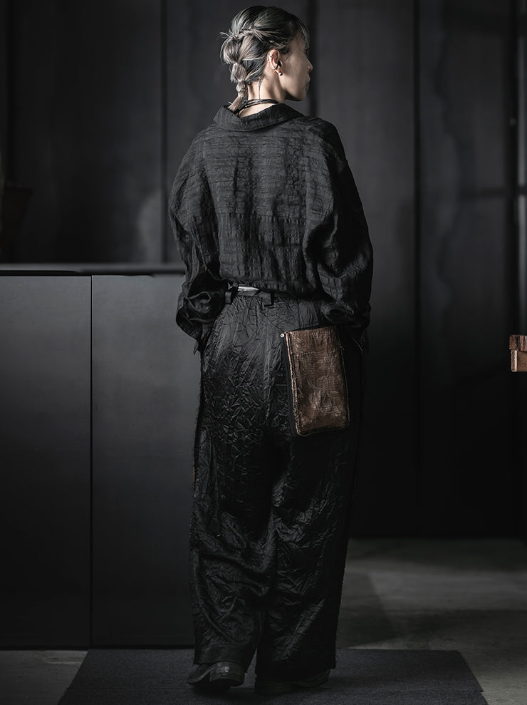 COMMUNS<br>WOMENS VISCOSE SILK TROUSERS / BLACK