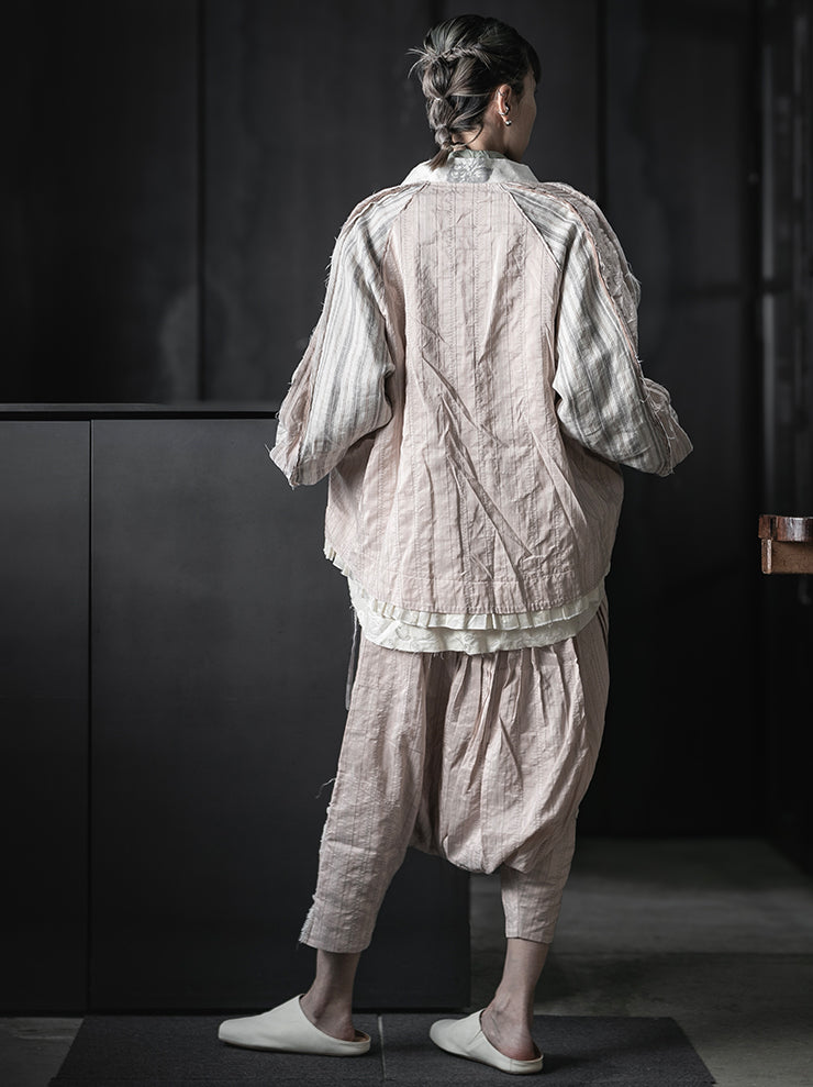 COMMUNS<br>WOMEN'S SILK COTTON TROUSERS / DUSTY PINK