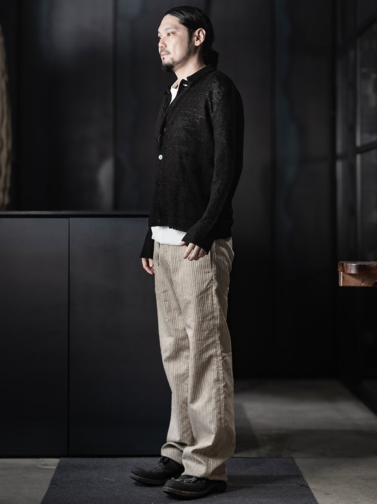 K’ANG <br>Unisex straight-fit trousers with waist strap / GREY