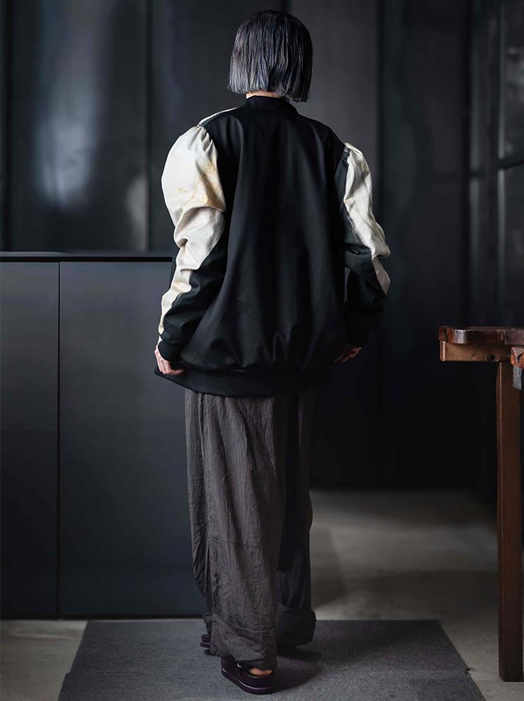 IA LONDON<br> WOMENS VICTORIA BOMBER JACKET / MAIDEN DRESS PRINT