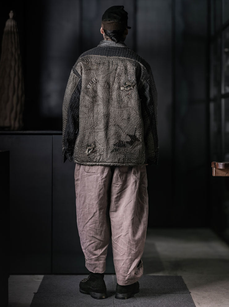 GATHERING<br>UNISEX FISHERMAN PANT / BROWN CLAY