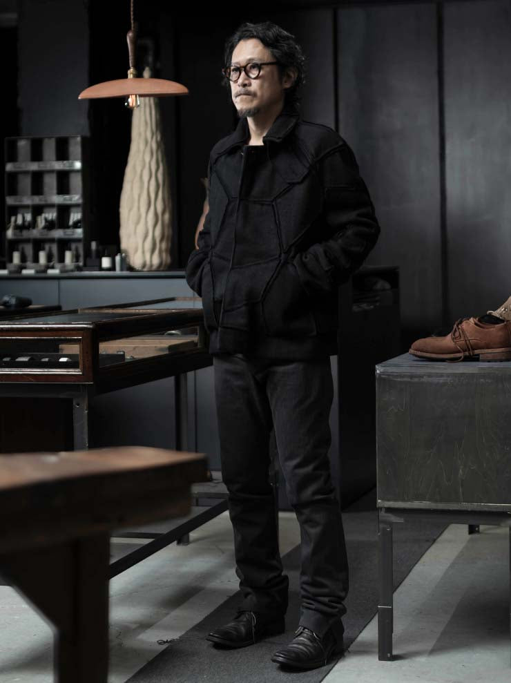 K'ANG<br>UNISEX SANPIETRINI PATCHED BOMBER JACKET / OFF BLACK