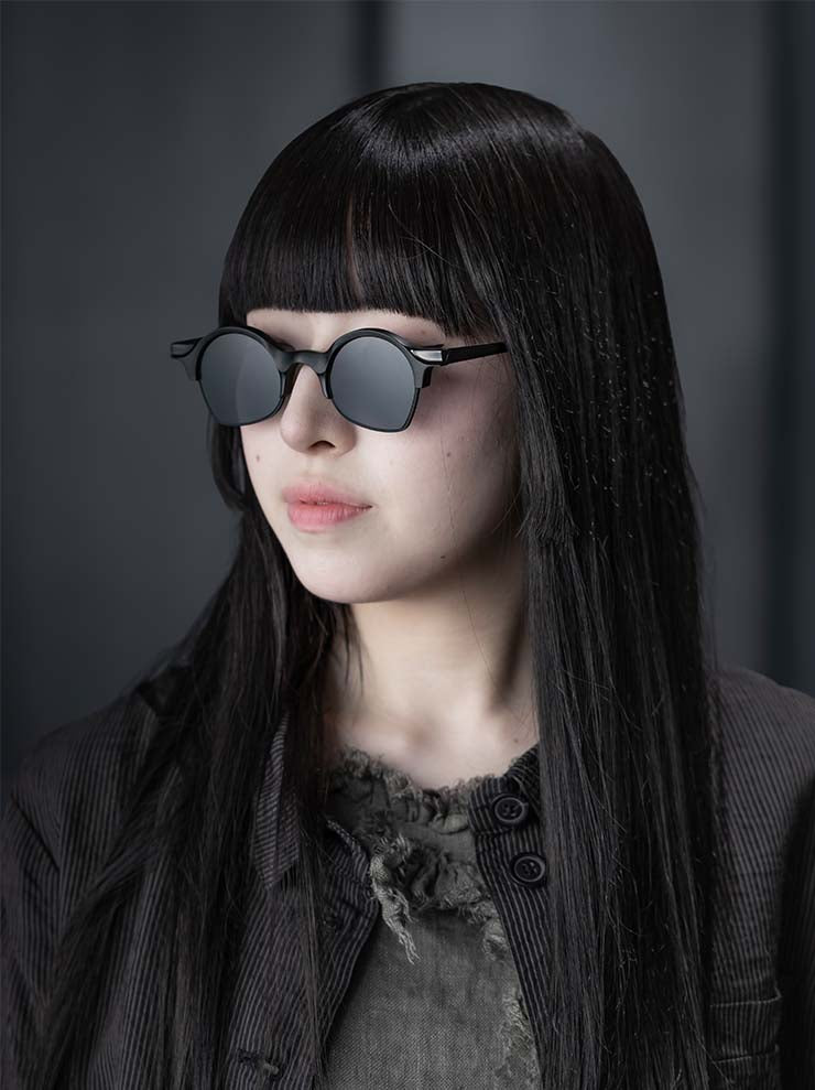 RIGARDS<br/>GENUINE HORN & TITANIUM フレームサングラス / BLACK / RG1928