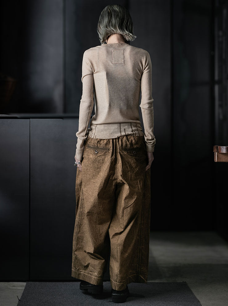 UMA WANG<br>WOMENS POETIC PANTS / MUSTARD