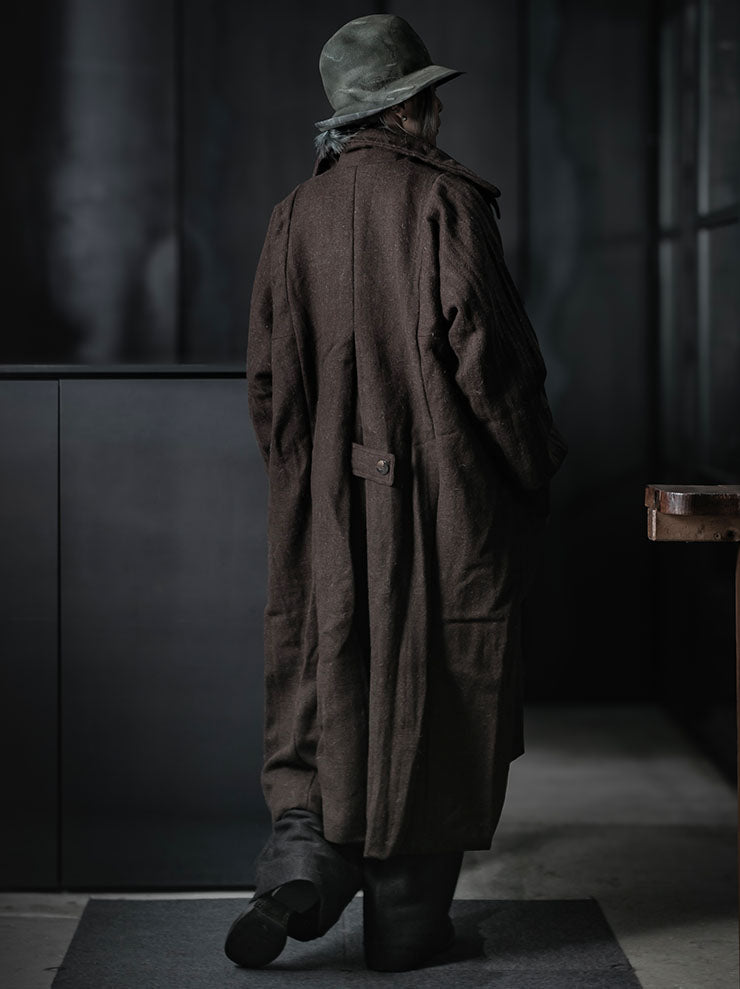 GATHERING<br>UNISEX FARMER COAT / BROWN