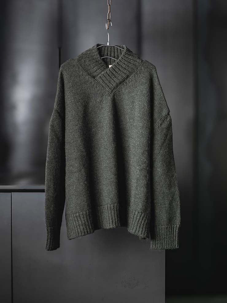 WRIGHT + DOYLE<br>UNISEX プルオーバーニット / MOSS