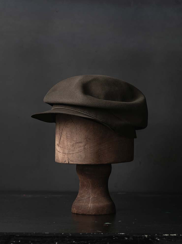 HORISAKI<br>ビーバーファーフェルトキャップ BHNLK - fw26 / TAUPE EB