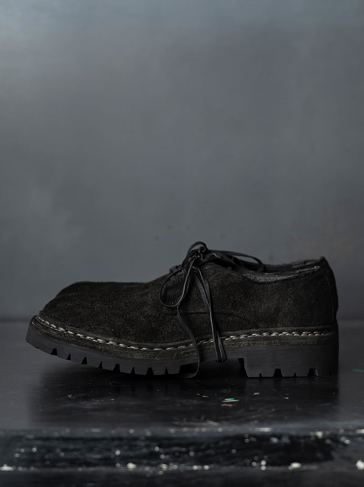GUIDI<br>MENS クラシックダービーシューズ 792V_N BLKT / BISON REVERSE