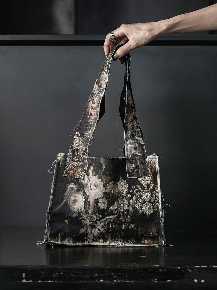IA LONDON<br>BRICK CARRIER SMALL HAND BAG / DIAMONDS PRINT