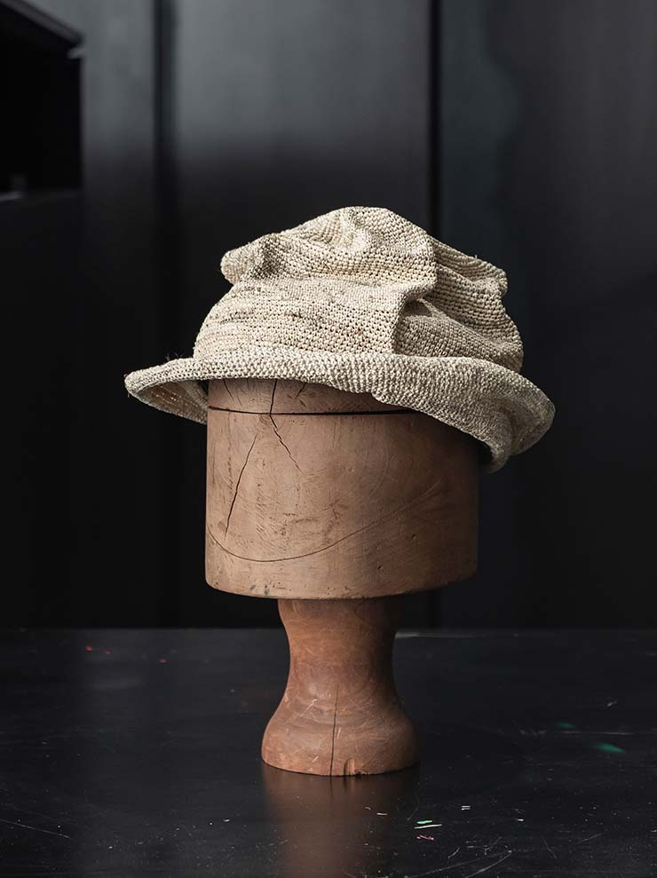 HORISAKI<br> ONE OF A KIND COLLECTION Tequilla Straw Hat SHPVPK005 / PV IRON