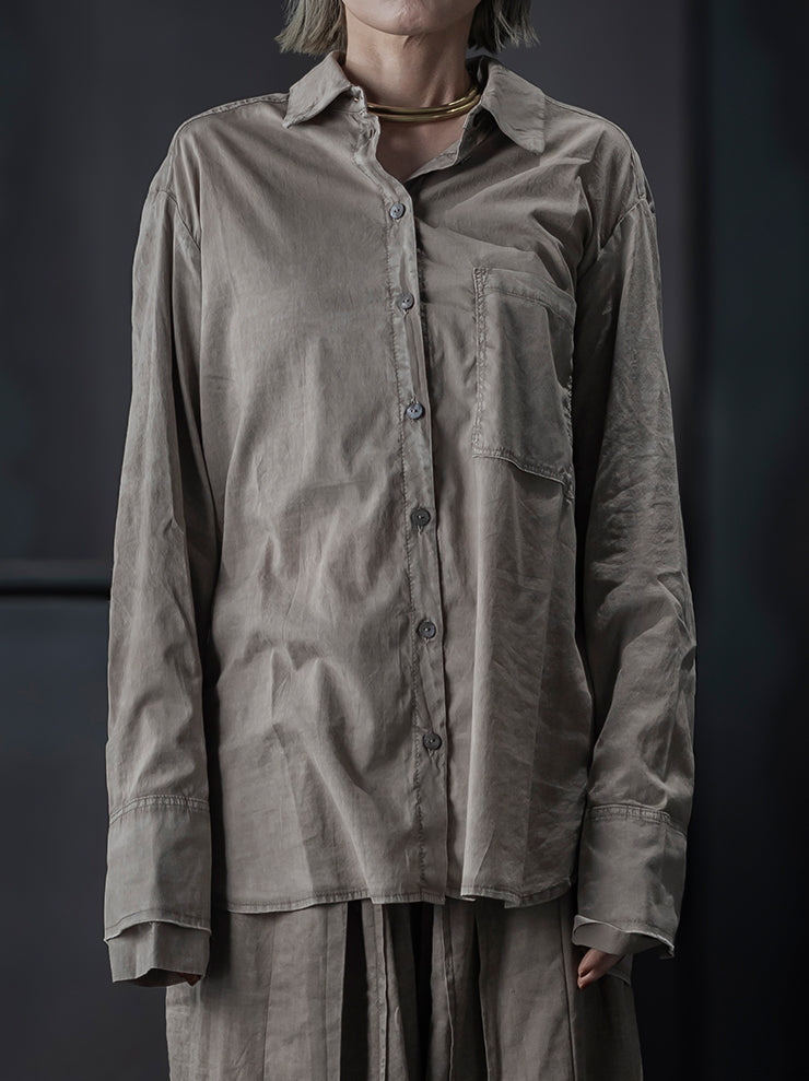 TOTUM<br> WOMENS Double Layer Cuff Shirt / Dune
