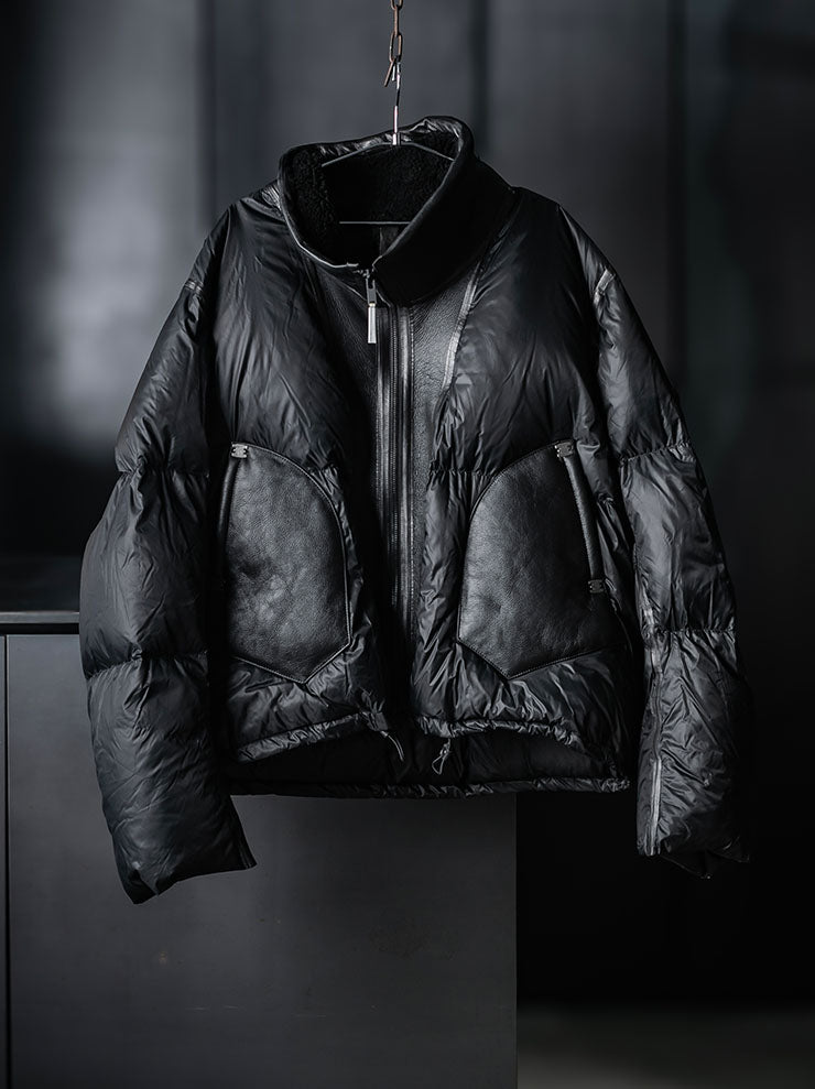 ISAAC SELLAM EXPERIENCE<br> UNISEX Down Jacket / NOIR