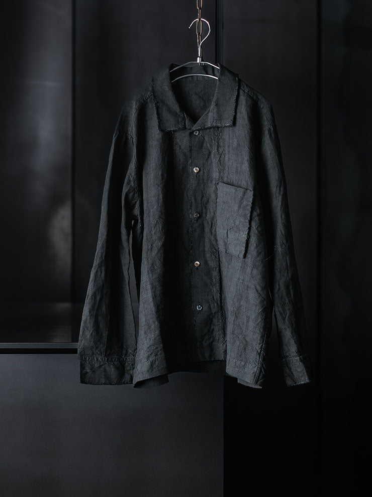MONAD<br>Bray Shirt / Handdyed Grey