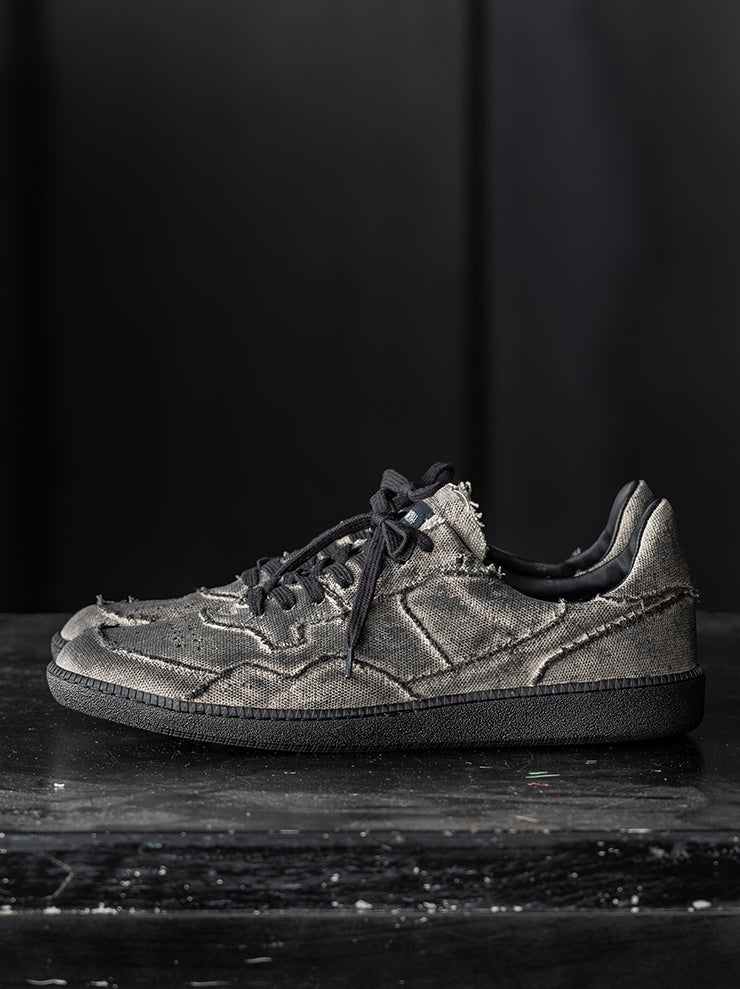 HIDNANDER<br>MENS ローカットスニーカー / Black × Beige