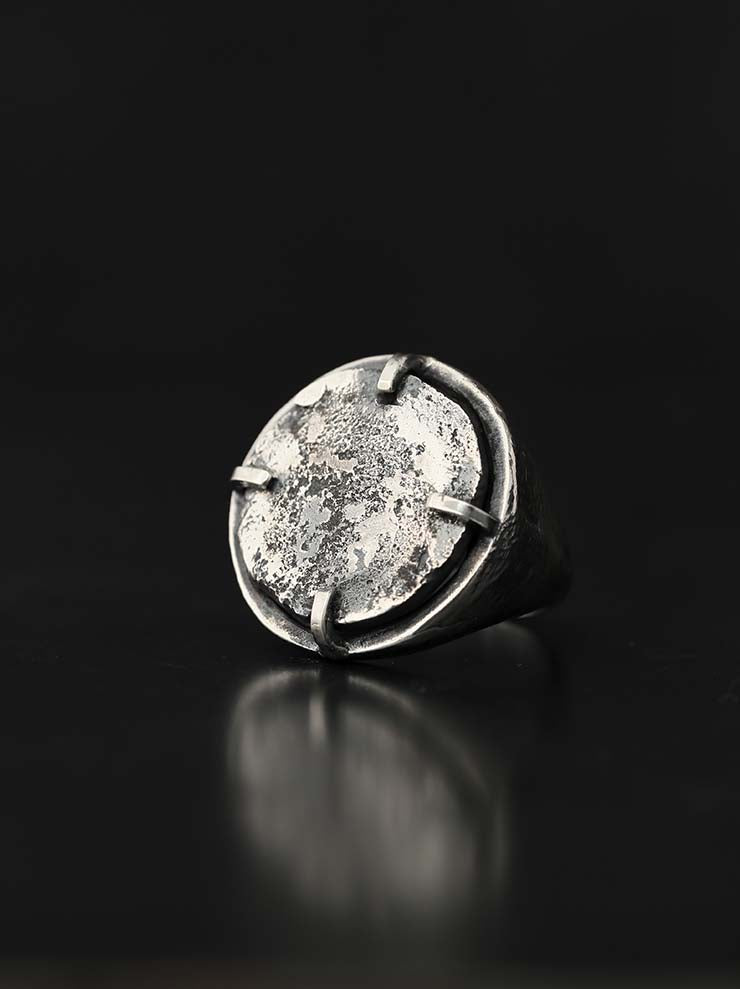 DETAJ<br> PIN SILVER RING