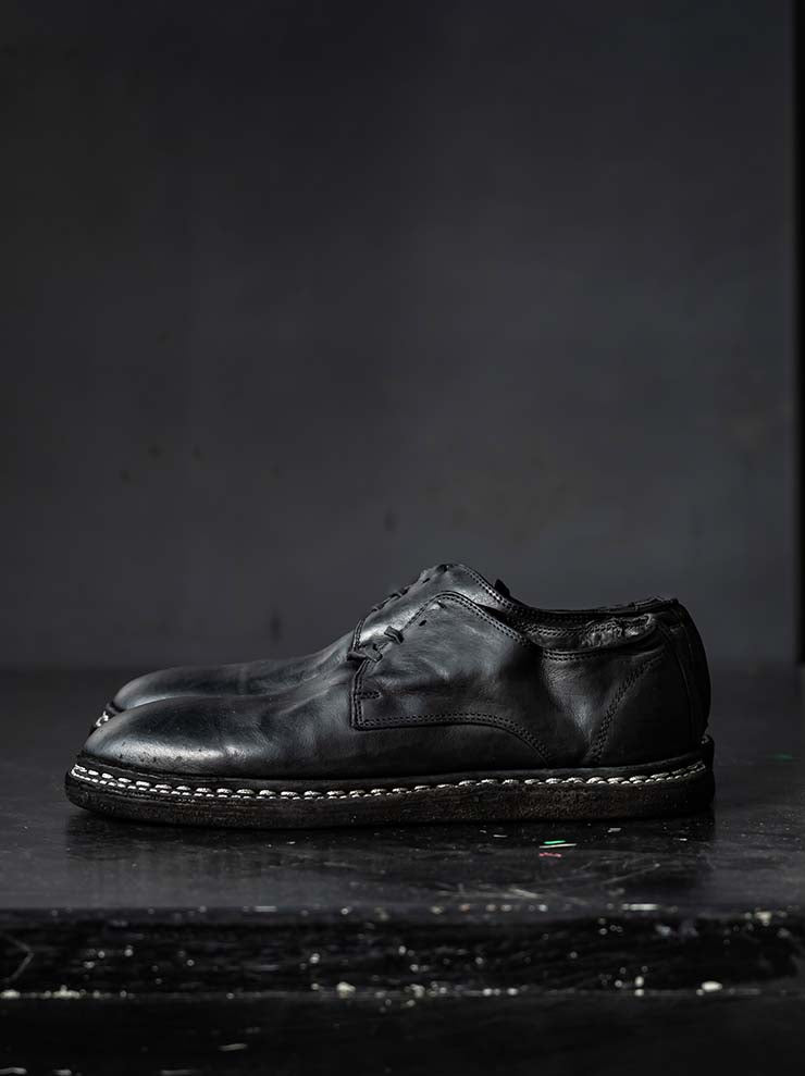 GUIDI<br>WOMENS ダービーシューズ 9920_N BLKT / SOFT HORSE FULL GRAIN