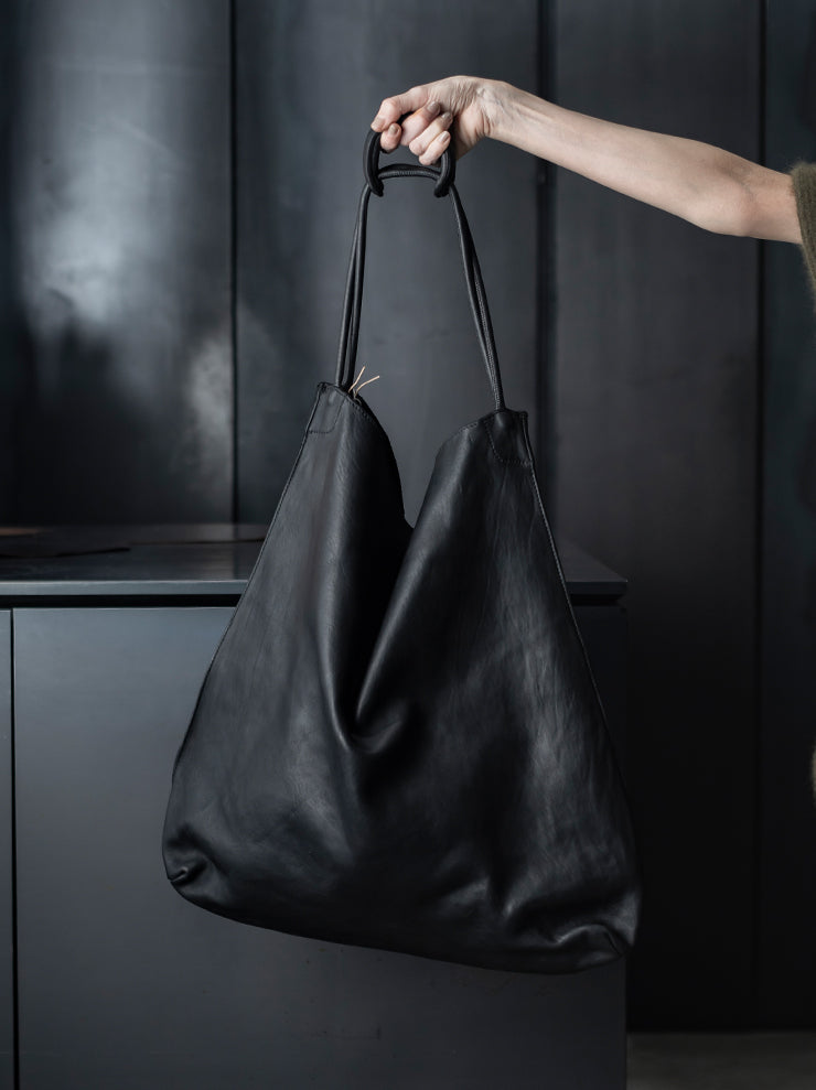 GUIDI<br>レザーショッパーバッグ RF01 BLKT / SOFT HORSE FULL GRAIN