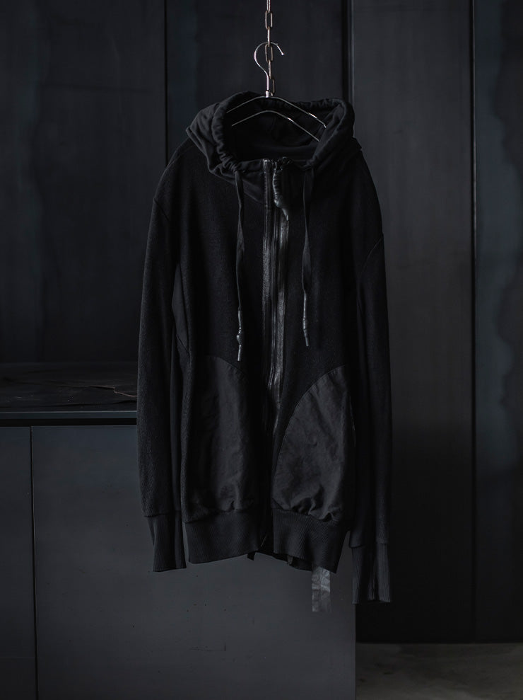 69 by ISAAC SELLAM<br>MENS ショートフードボンバージャケット / NOIR