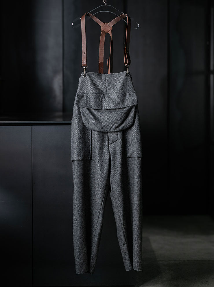 MONAD<br> McDonnell Overalls / Gray - Black twill