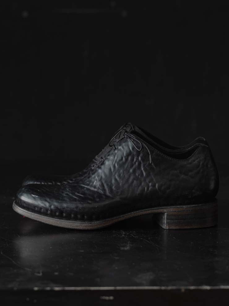 EMATYTE<br> MENS Horse Leather Washed Culatta Shoes / BLACK