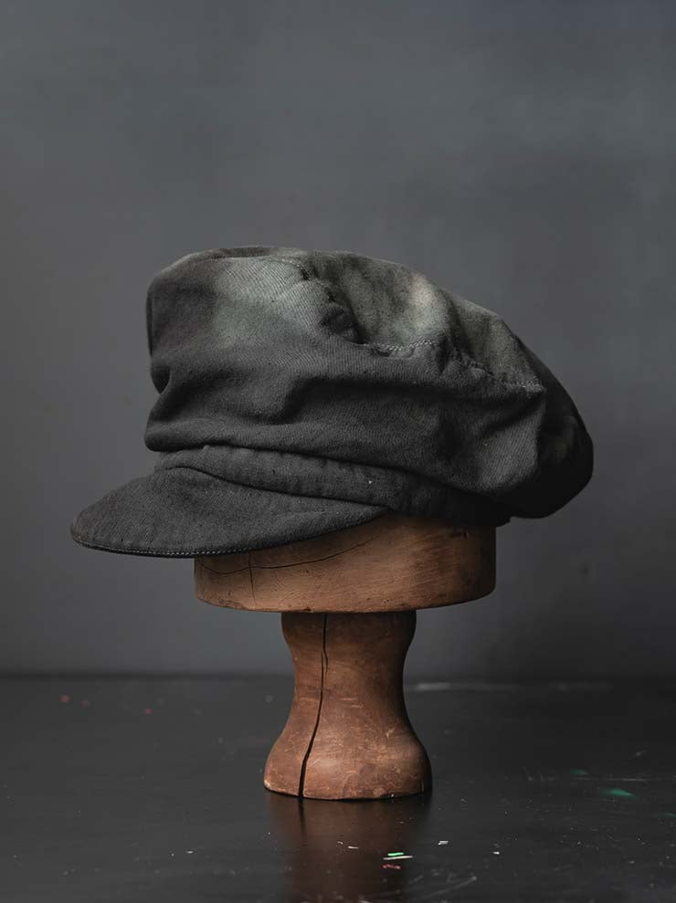 HORISAKI<br>ONE OF A KIND COLLECTION ハンドダイコットンハット OOAK25 NO.97 / GREY