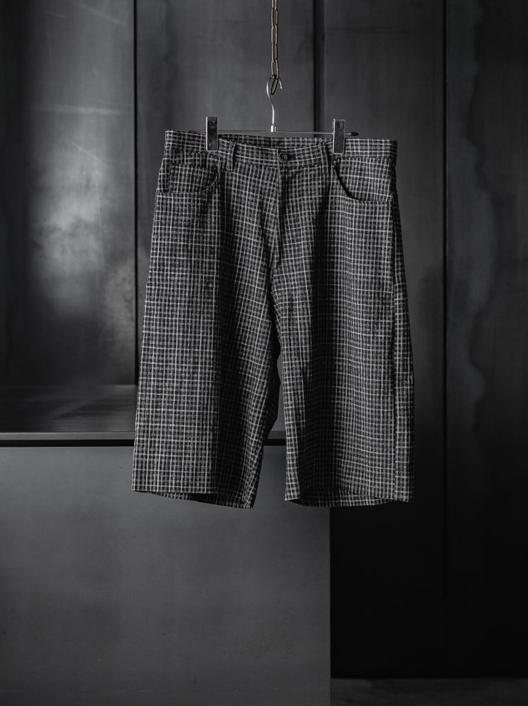 individual sentiments<br />UNISEX ベーシック5ポケットショーツ / BLACK