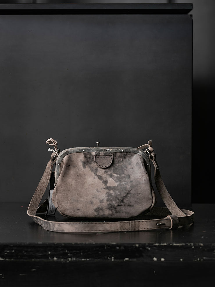 MDK – MIRANDA KALOUDIS<br>FRENCH LOCK BAG L / HORSE LEATHER / NATURAL SHADES