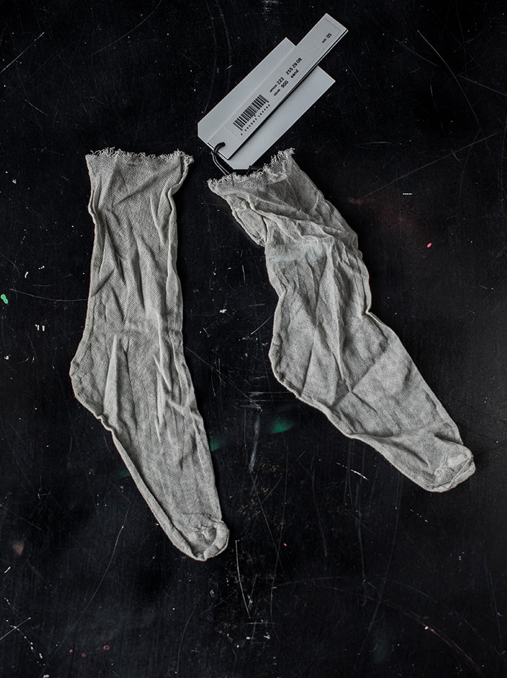 RUNDHOLZ DIP<br> WOMENS tulle socks / SAND