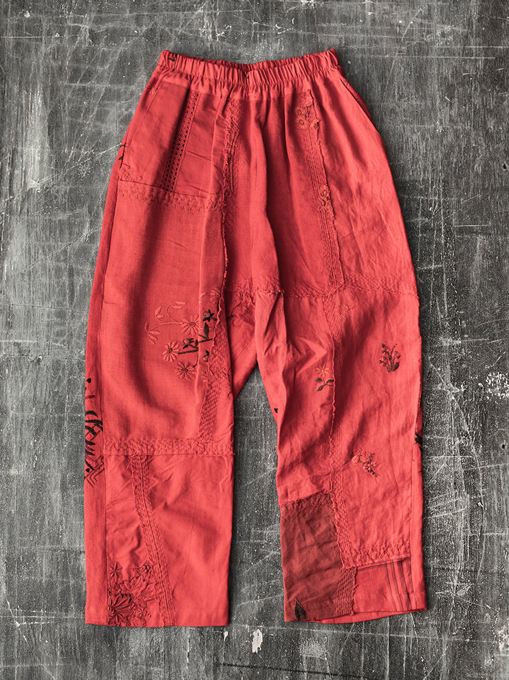 By Walid<br> WOMENS JUAN TROUSERS / CARMINE