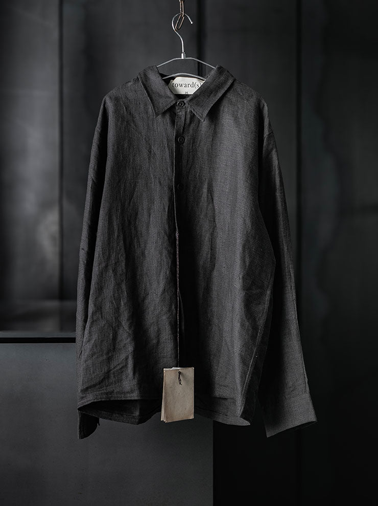 toward(s)<br>WELT SHIRT IN LINEN / Brown & Black