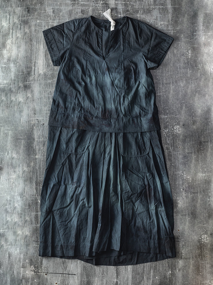 ATELIER SUPPAN<br> WOMENS Blue-green dye dress