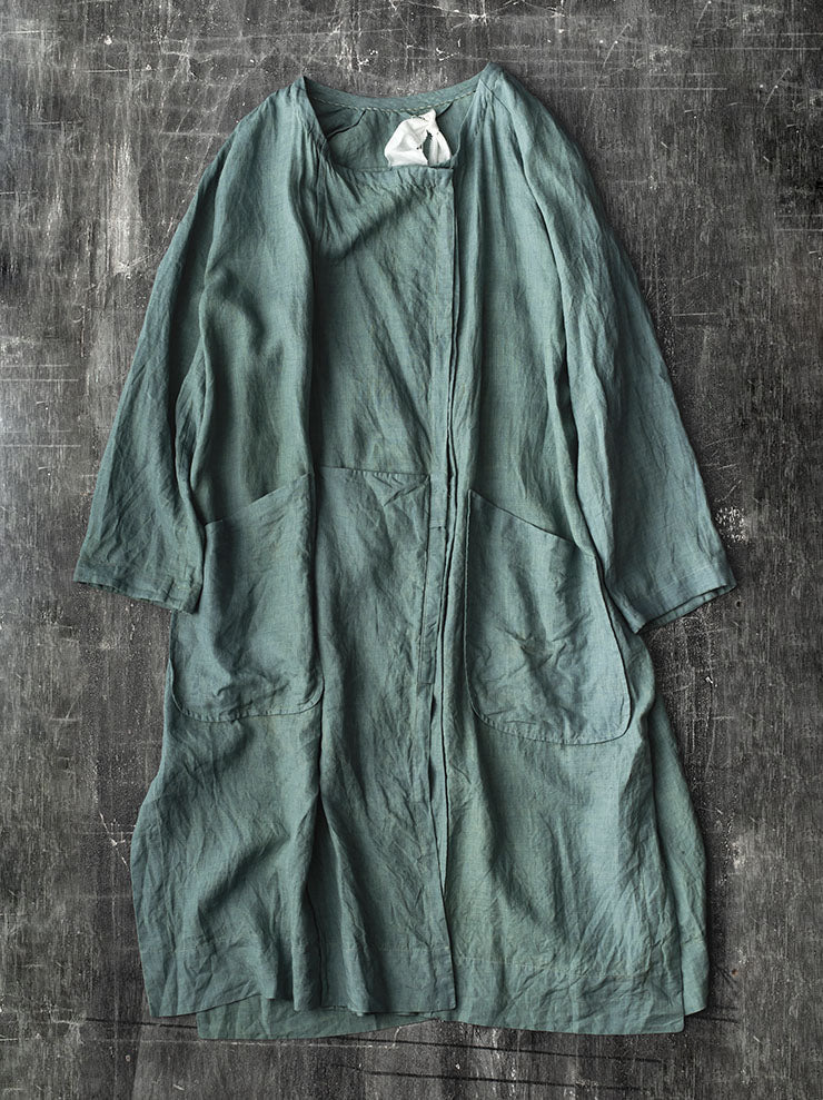 ATELIER SUPPAN<br> WOMENS LINEN LONG JACKET