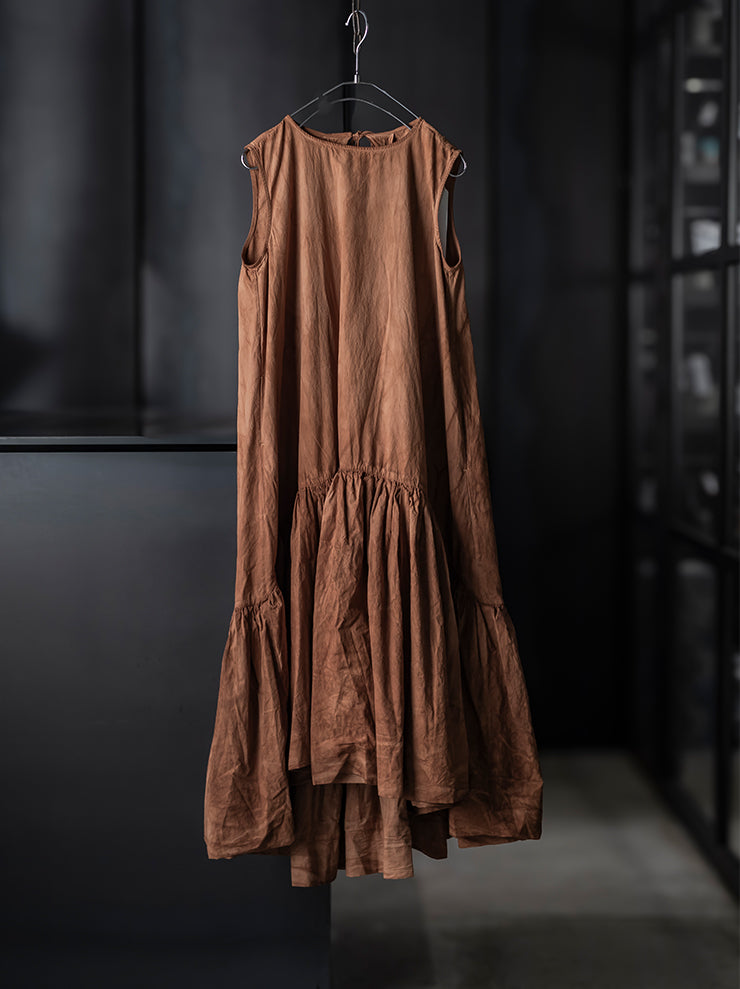 KINYAN LAM<br>WOMENS ナチュラルダイバルーンドレス / BROWN