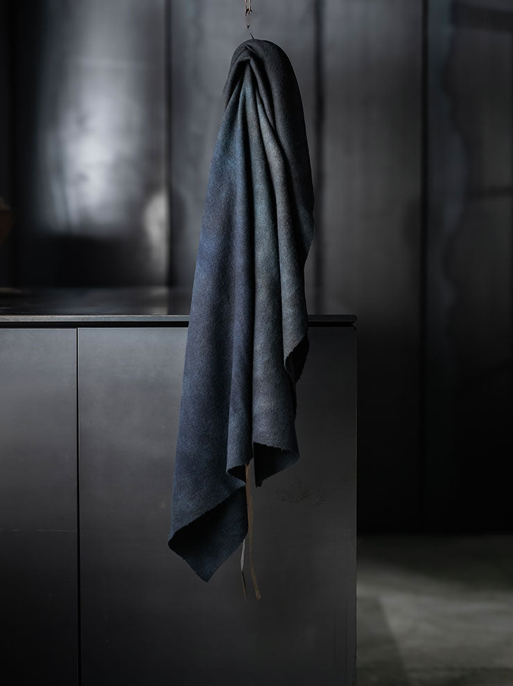 BIEK VERSTAPPEN<br>CASHMERE WOOL SCARF / D/BLUE
