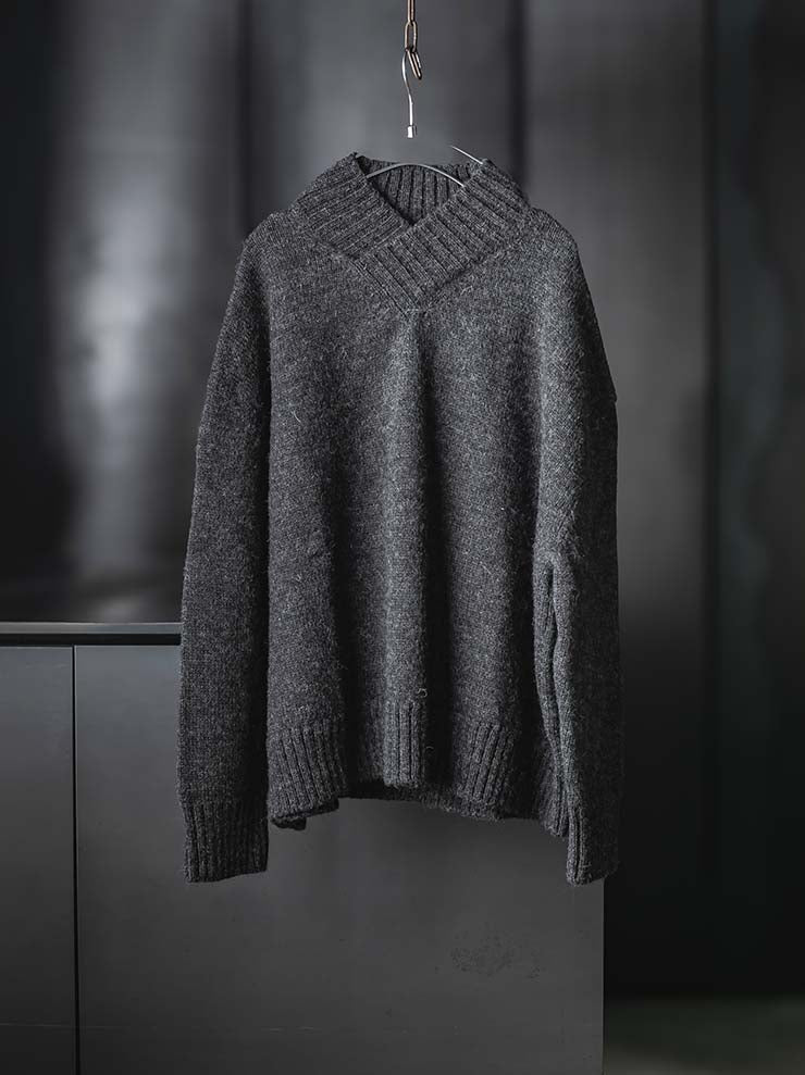 WRIGHT + DOYLE<br>UNISEX プルオーバーニット / CHARCOAL