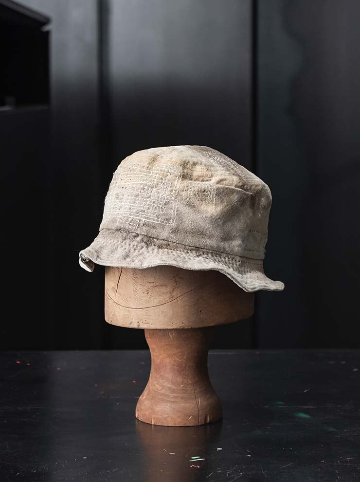 HORISAKI<br> ONE OF A KIND COLLECTION Linen Hat OOAK24 NO.108 / SUNBLEACHED
