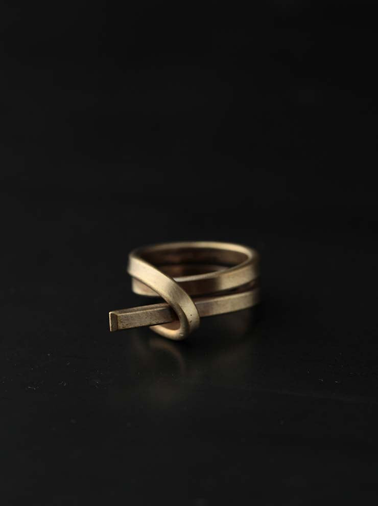 UMA WANG × DETAJ<br>HOLDER RING BRASS RING / MATTE GOLD