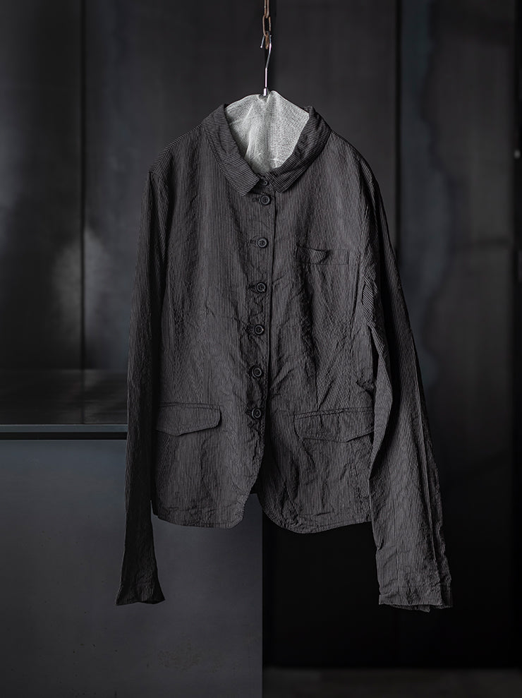 RUNDHOLZ<br> WOMENS JACKET / black stripe