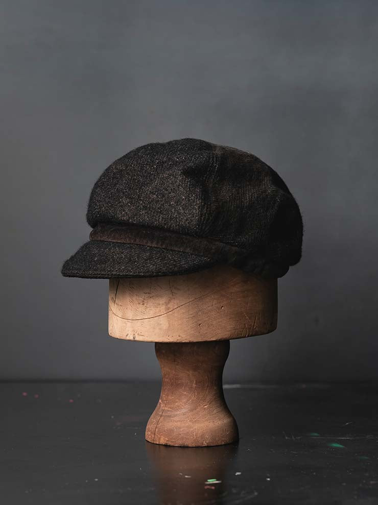 HORISAKI<br>ONE OF A KIND COLLECTION ハンドダイコットンウールハット OOAK25 NO.98 / BROWN