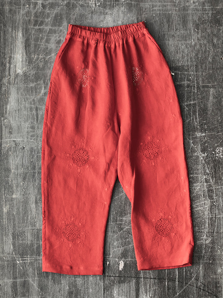 By Walid<br> WOMENS JUAN TROUSERS / CARMINE