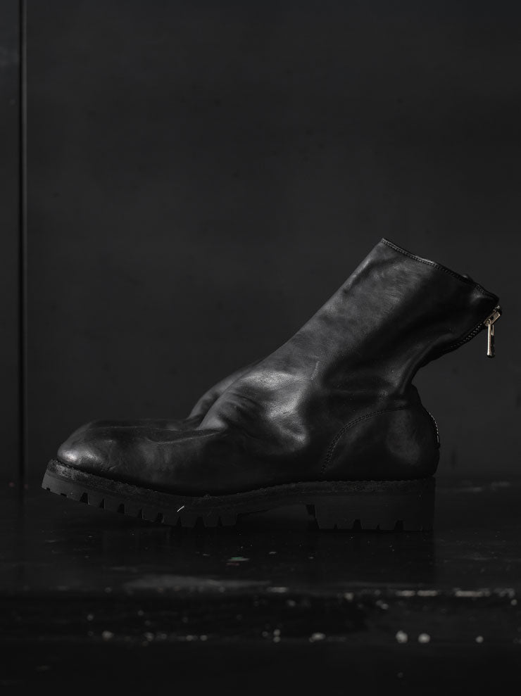 GUIDI<br>MENSバックジップブーツ 796V BLKT / HORSE