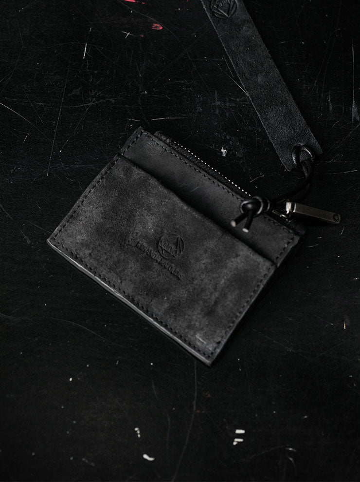MDK – MIRANDA KALOUDIS<br>MINIMALISTIC COIN WALLET / HORSE LEATHER / BLACK