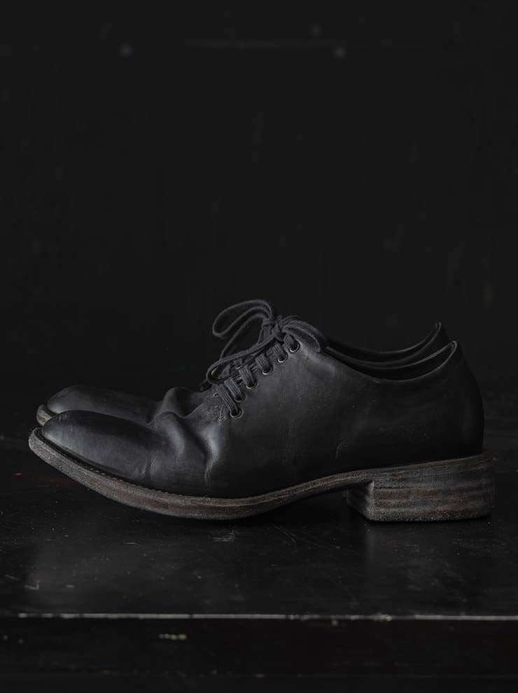 EMATYTE<br> MENS Horse Leather Culatta Skin Side Lace-up Shoes / DARK GRAY