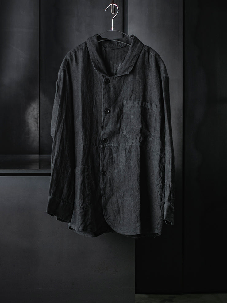 ATELIER SUPPAN<br>WOMENS Hemp Shirt Jacket / E26-41