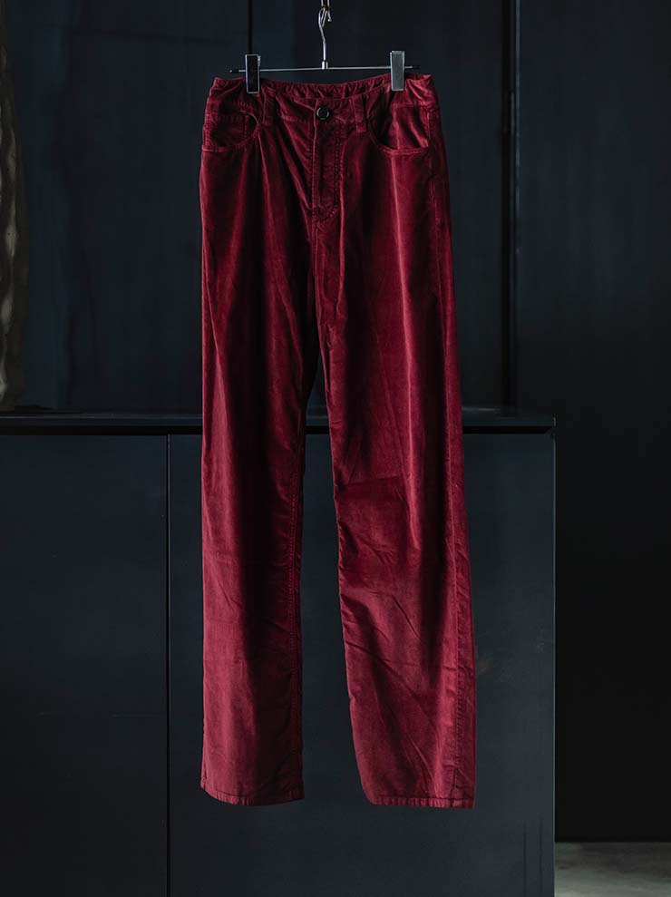 UMA WANG<br> WOMENS WIDE TROUSERS / RED