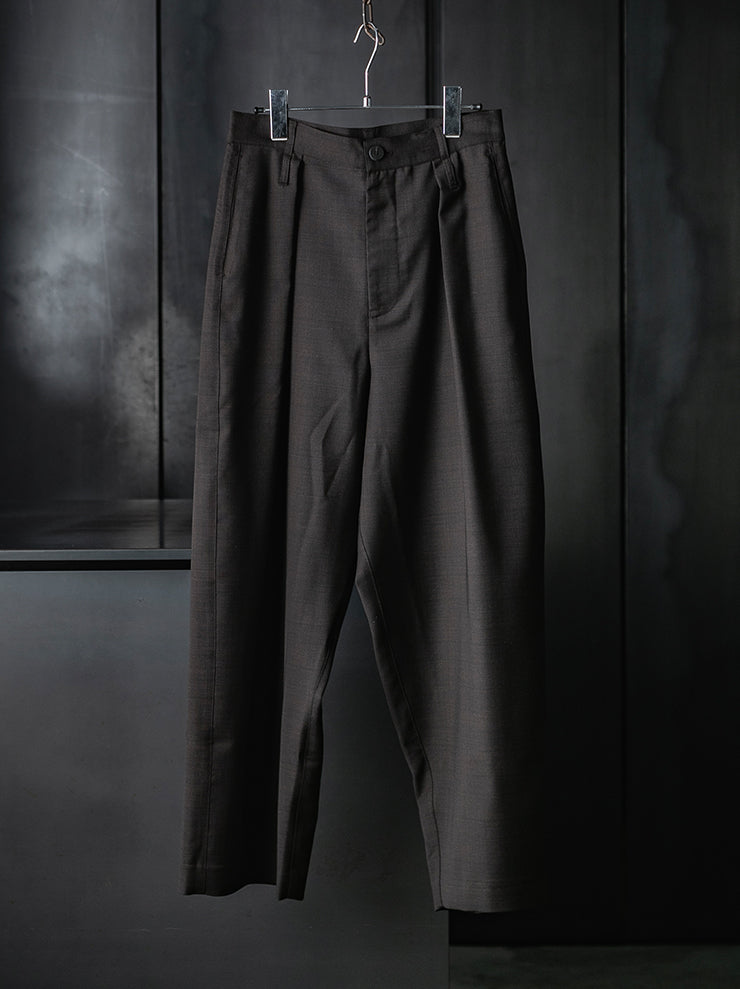 WRIGHT + DOYLE<br>UNISEX LEEDEN TROUSERS / CACAO CHECK